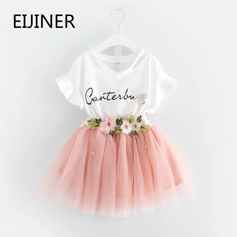 Summer Girls Clothing Sets 2019 New Brand Girls Clothes Set Petal Sleeve T-shirt+Floral Volie Skirts 2Pcs Girls Dresses
Summer Girls Clothing Sets 2019 New Brand Girls Clothes Set Petal Sleeve T-shirt+Floral Volie Skirts 2Pcs Girls Dresses