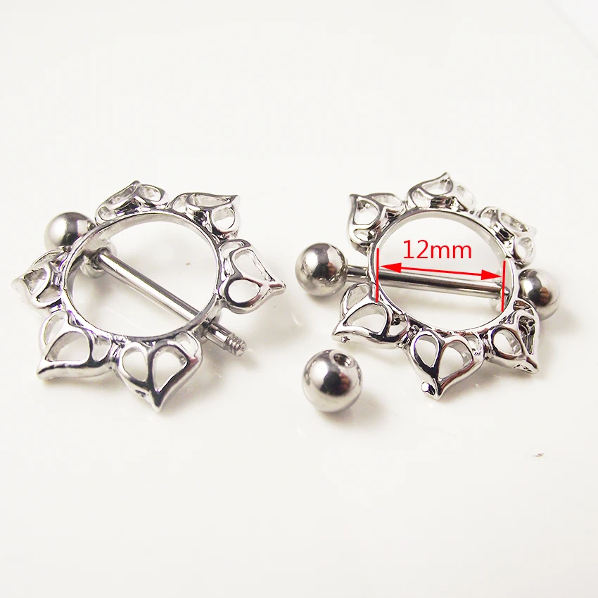 2 Pieces 14G 1.6mm Sun Flower Nipple Ring Stainless Steel Leaf Love Sexy Nipple Rings Body piercing Jewelry Women Gift
2 Pieces 14G 1.6mm Sun Flower Nipple Ring Stainless Steel Leaf Love Sexy Nipple Rings Body piercing Jewelry Women Gift
