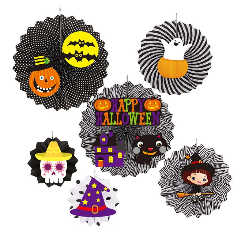 New Halloween Decoration Ideas Orange Black Paper Fans Bar KTV Kindergarten School Hotel Wall Halloween Decorations
New Halloween Decoration Ideas Orange Black Paper Fans Bar KTV Kindergarten School Hotel Wall Halloween Decorations