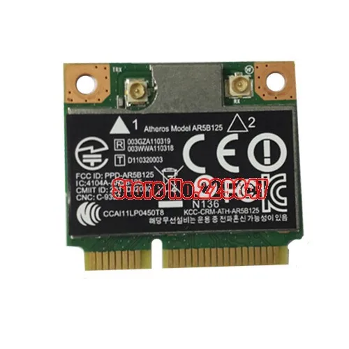 Фото Беспроводная мини-карта Qualcomm Atheros AR9485 AR5B125 PCI-Express PCIe Wlan Wi-Fi для ноутбуков hp 670036-001