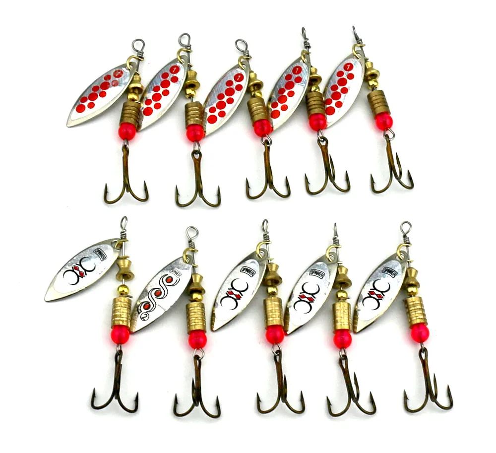 Big Sale 10pcs Metal Spinner Fishing Lure Hard Spoon Lure Bass Bait Feather Hooks Artificial Fishing Lure 6.5cm 4.7g
Big Sale 10pcs Metal Spinner Fishing Lure Hard Spoon Lure Bass Bait Feather Hooks Artificial Fishing Lure 6.5cm 4.7g