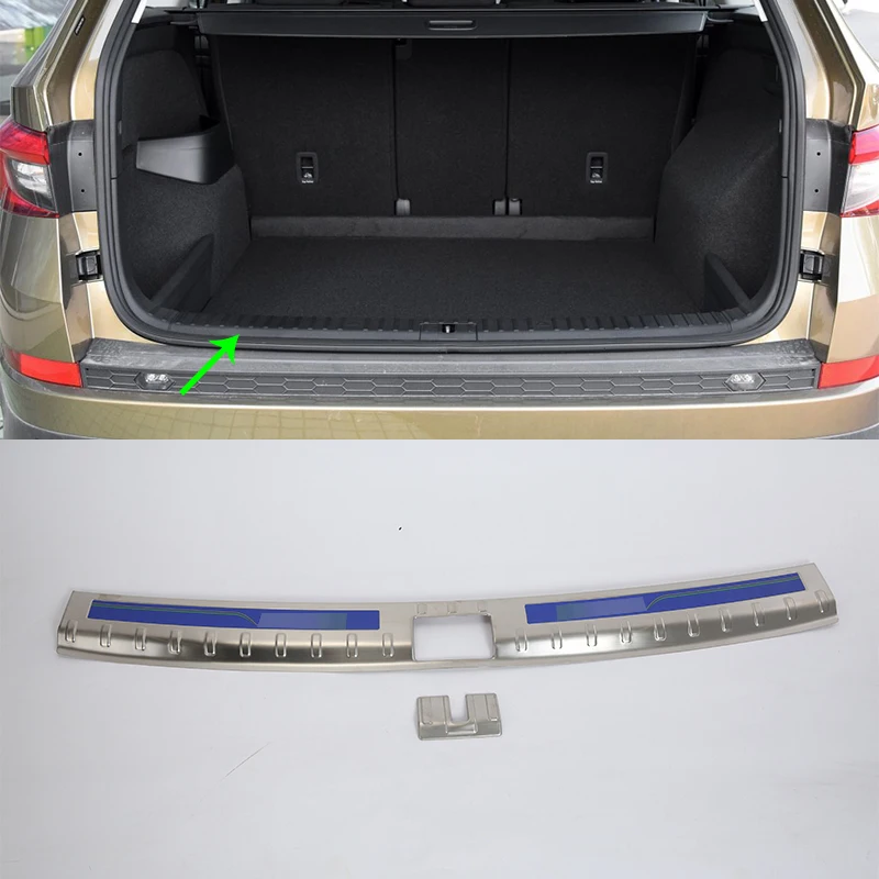 OUBOLUN stainless steel exterior car accessories inner rear bumper foot plate high quality For 2017 SKODA KODIAQ 
OUBOLUN stainless steel exterior car accessories inner rear bumper foot plate high quality For 2017 SKODA KODIAQ