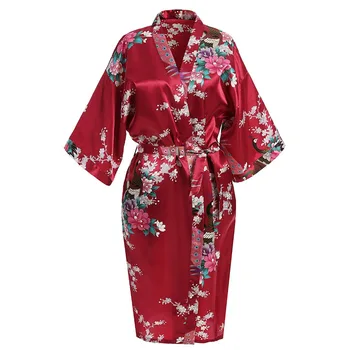 Summer Women Print Peacock Mini Robe Gown Sexy Satin Nightwear Kimono Robes Bath Gowns Home Dress Female Rayon Sleepwear S-3xl
Summer Women Print Peacock Mini Robe Gown Sexy Satin Nightwear Kimono Robes Bath Gowns Home Dress Female Rayon Sleepwear S-3xl