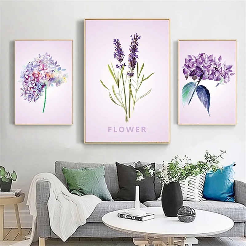 Watercolor Lavender Posters and Prints Romantic Home Wall Pictures Art Flowers Canvas Paintings for Living Room Decoration
Watercolor Lavender Posters and Prints Romantic Home Wall Pictures Art Flowers Canvas Paintings for Living Room Decoration