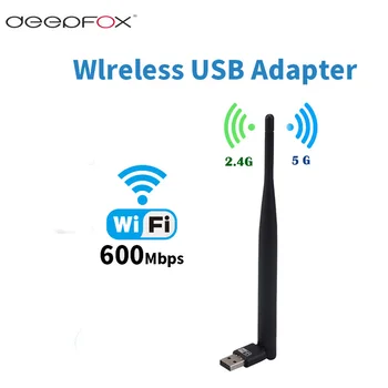 600Mbps USB wifi Adapter AC600 2.4GHz 5GHz WiFi with Antenna Dual Band PC Mini Computer Network Card Receiver 802.11n/g/ac
600Mbps USB wifi Adapter AC600 2.4GHz 5GHz WiFi with Antenna Dual Band PC Mini Computer Network Card Receiver 802.11n/g/ac
