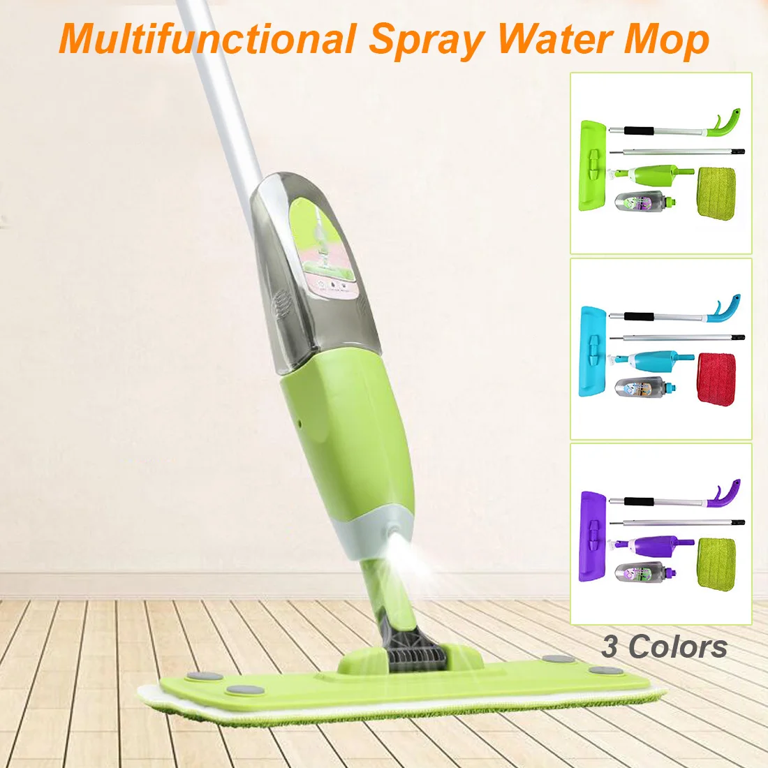 Multifunctional Spray Water Mop Reusable Spray Floor Mop Handle Mop for Home Kitchen Wood Ceramic Tiles Floor Cleaning
Multifunctional Spray Water Mop Reusable Spray Floor Mop Handle Mop for Home Kitchen Wood Ceramic Tiles Floor Cleaning
