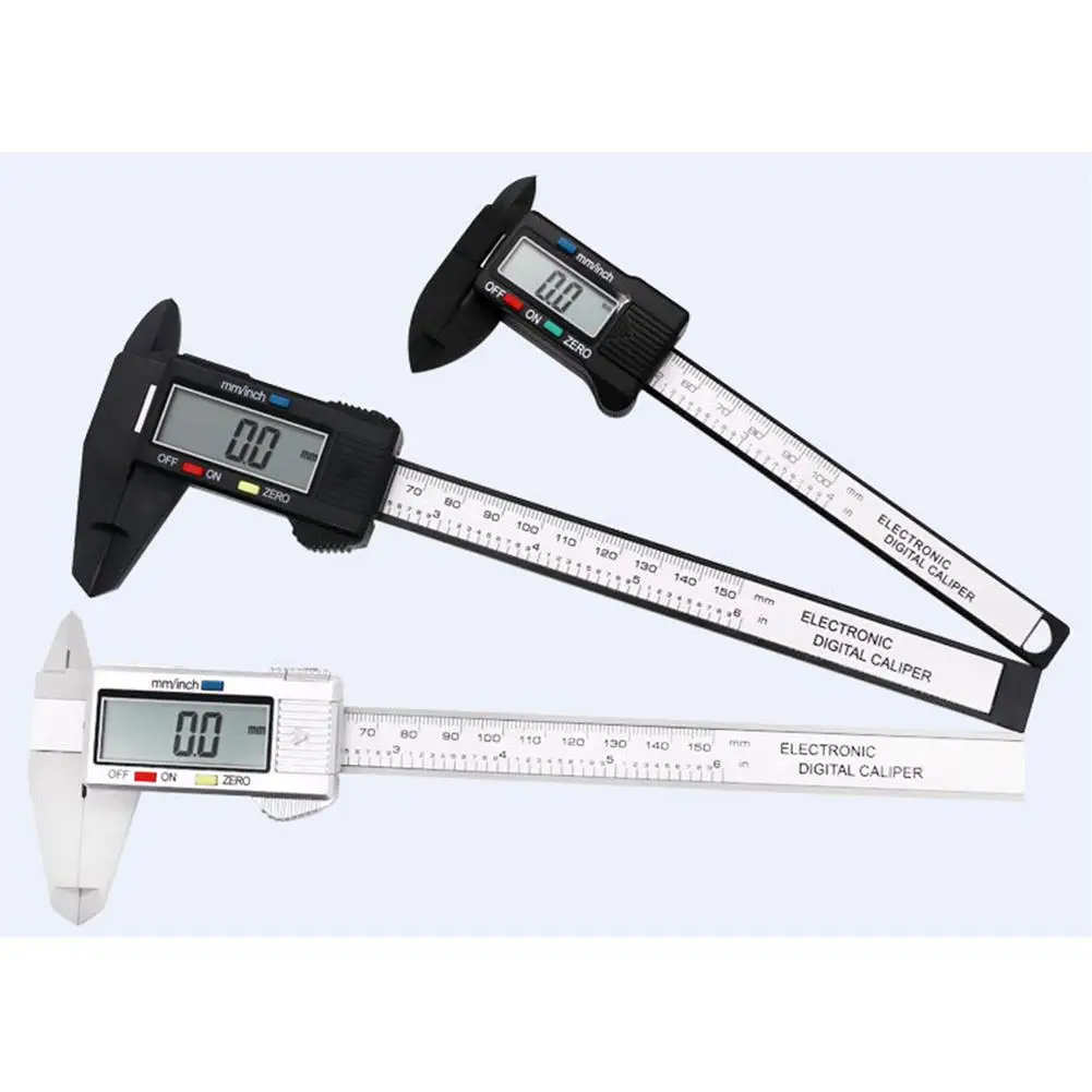 150mm 6 inch LCD Electronic digital caliper Carbon Fiber vernier caliper Accurately measuring tool mm&inch new dijital kumpas
150mm 6 inch LCD Electronic digital caliper Carbon Fiber vernier caliper Accurately measuring tool mm&inch new dijital kumpas