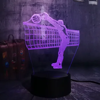 New Sports Playing Volleyball Novelty 3D LED Night Light 7 Color Change Dsek Table Lamp Home Decor Child Toy Boy Christmas lamp
New Sports Playing Volleyball Novelty 3D LED Night Light 7 Color Change Dsek Table Lamp Home Decor Child Toy Boy Christmas lamp