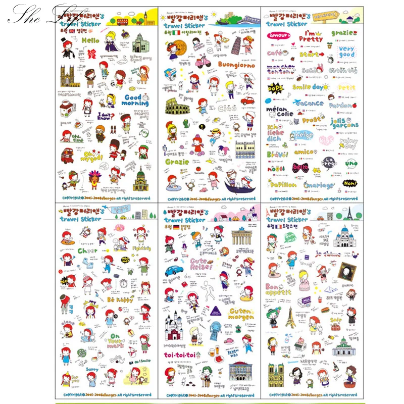 6 Sheets Korean Stationery Travel Together Scrapbook Diary Stickers Transparent Waterproof Cute DIY Album Journal Planner Decor
6 Sheets Korean Stationery Travel Together Scrapbook Diary Stickers Transparent Waterproof Cute DIY Album Journal Planner Decor