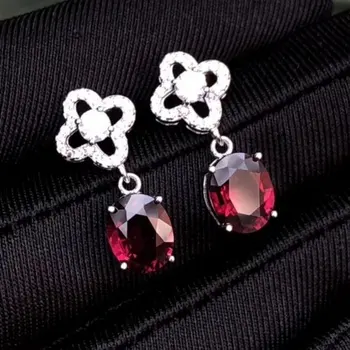 Fidelity 7*9mm natural garnet s925 sterling silver stud earrings fashion fine jewelry for women party Natural purple gemstone
Fidelity 7*9mm natural garnet s925 sterling silver stud earrings fashion fine jewelry for women party Natural purple gemstone