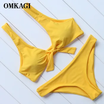 OMKAGI Sport Bikinis Women Swimwear Swimsuit Women Bandage Biquinis Females Bikinis Set Sexy Push Up Bathing Suit Beach Wear 
OMKAGI Sport Bikinis Women Swimwear Swimsuit Women Bandage Biquinis Females Bikinis Set Sexy Push Up Bathing Suit Beach Wear