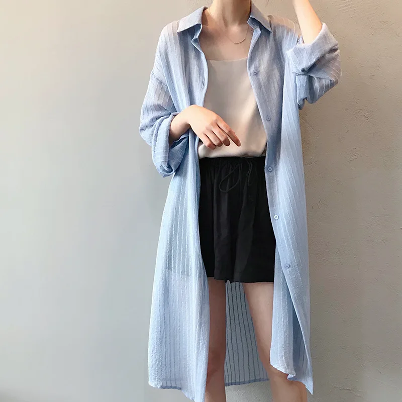 2019 Summer Women Long Blouse Turn Down Collar Elegant Women Cardigans Blouses Blusas Roupa Feminina Clothes Thin White Tops
2019 Summer Women Long Blouse Turn Down Collar Elegant Women Cardigans Blouses Blusas Roupa Feminina Clothes Thin White Tops
