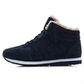 Men boots Mens Winter Shoes Fashion Snow Boots Shoes Plus Size Winter Sneakers Ankle Men Shoes Winter Boots Black Blue Footwear