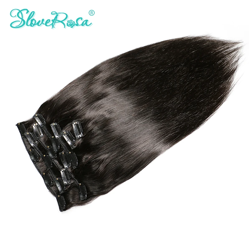 Brazilian Remy Straight Hair African American Clip In Human Hair Extensions No Tangle & Split 120g/Set 8 Pieces Slove Rosa Hair
Brazilian Remy Straight Hair African American Clip In Human Hair Extensions No Tangle & Split 120g/Set 8 Pieces Slove Rosa Hair