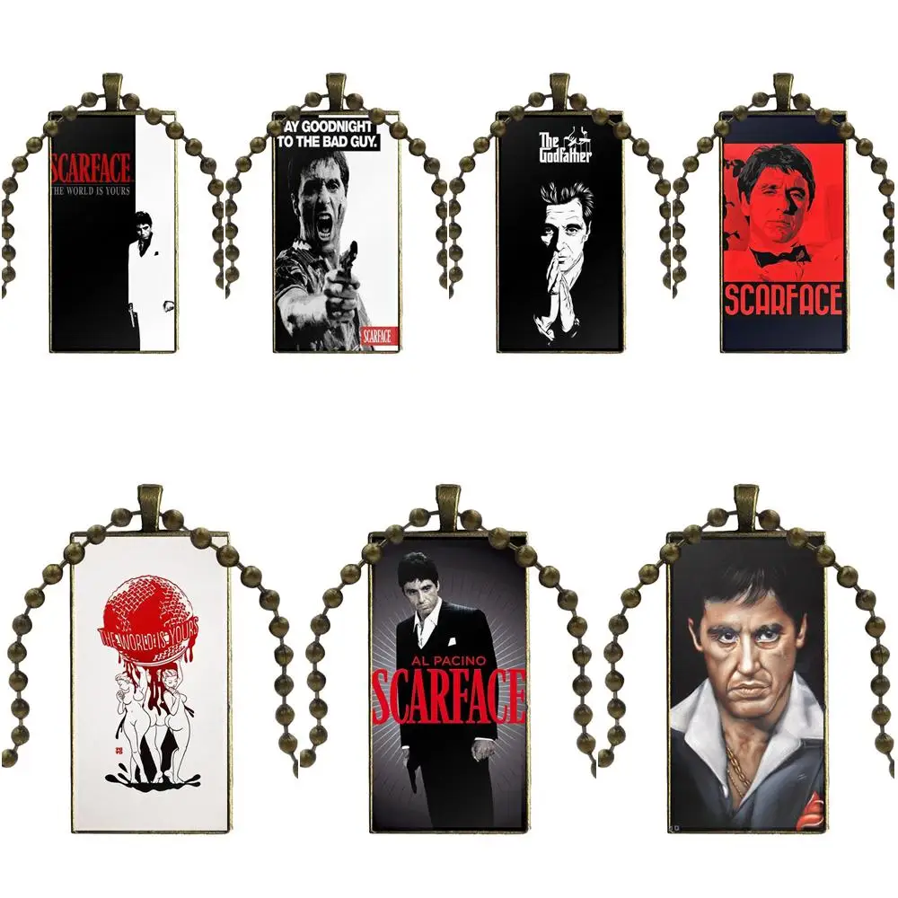 For Women Party Movie Scarface Tony Montana Amazing Glass Cabochon Pendant Necklace Rectangle Fashion Necklace
For Women Party Movie Scarface Tony Montana Amazing Glass Cabochon Pendant Necklace Rectangle Fashion Necklace