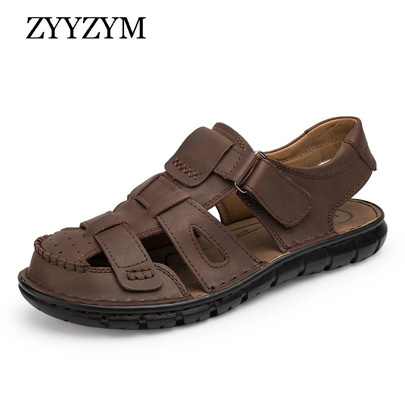 ZYYZYM Men Sandals 2020 Summer New Arrival Genuine Leather Casual Fashion Sports Sandals Soft Men Wading Outdoors Beach Sandals
ZYYZYM Men Sandals 2020 Summer New Arrival Genuine Leather Casual Fashion Sports Sandals Soft Men Wading Outdoors Beach Sandals