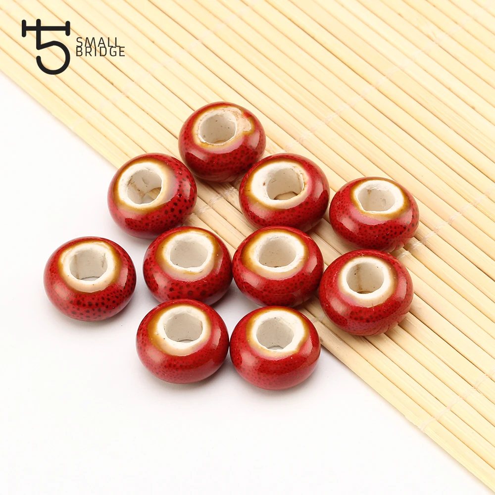 14mm Large Hole Ceramic Beads Flower Glazed For DIY Accessories Jewelry Making Earring Loose Charm Porcelain Beads WholesaleT173
14mm Large Hole Ceramic Beads Flower Glazed For DIY Accessories Jewelry Making Earring Loose Charm Porcelain Beads WholesaleT173