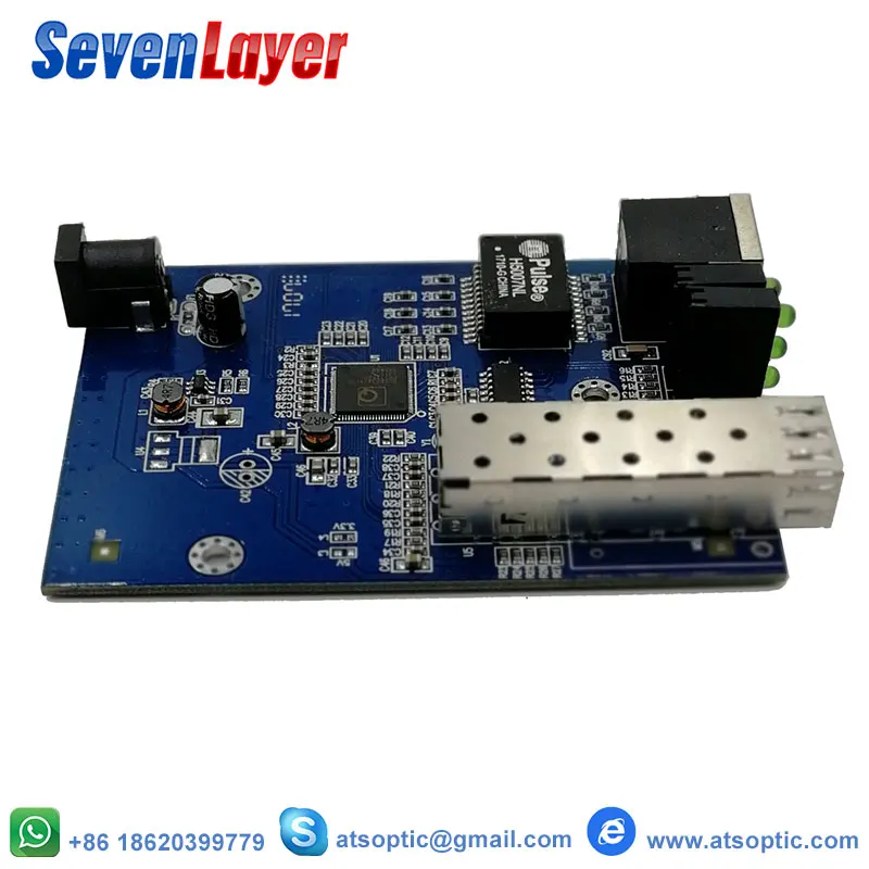 10/100/1000M SFP media converter Fiber Optical switch 1 port sfp to 1 rj45 gigabit optical fiber ethernet for ip camera PCBA
10/100/1000M SFP media converter Fiber Optical switch 1 port sfp to 1 rj45 gigabit optical fiber ethernet for ip camera PCBA
