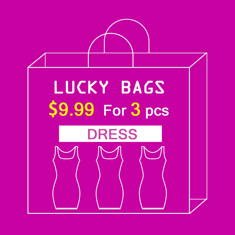 NADANBAO 3pcs Big Surprise Printed Women Beach Dress Sexy Round neck Lucky Bags Halloween Gift Send Randomly
NADANBAO 3pcs Big Surprise Printed Women Beach Dress Sexy Round neck Lucky Bags Halloween Gift Send Randomly