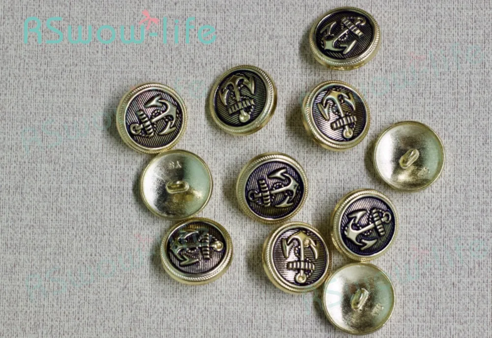 30pcs Golden Lacquered Vintage Anchor Metal Button Distressed British Wind Coat Button DIY Crafts Clothing Sewing Accessories
30pcs Golden Lacquered Vintage Anchor Metal Button Distressed British Wind Coat Button DIY Crafts Clothing Sewing Accessories