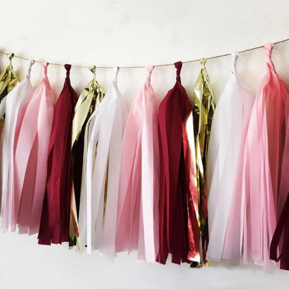 20 Pcs Burgundy Tassel Garland Perfect Birthday Decor or Baby Shower and Mother's Day in Burgundy Wine Pink White Gold Decor
20 Pcs Burgundy Tassel Garland Perfect Birthday Decor or Baby Shower and Mother's Day in Burgundy Wine Pink White Gold Decor