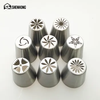 9PCS Icing Russian Piping Tips Stainless Steel Nozzles Cake Decorating Pastry Kitchen Accessories Tools
9PCS Icing Russian Piping Tips Stainless Steel Nozzles Cake Decorating Pastry Kitchen Accessories Tools