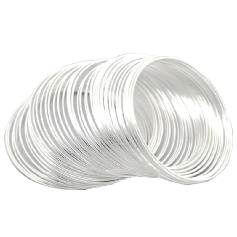 100 Loops Silver Plated Memory Beading Thin Hoop Bracelet Cuff Bangle Wristband Fashion Women Jewelry 50mm-55mm(2"-2 1/8")
100 Loops Silver Plated Memory Beading Thin Hoop Bracelet Cuff Bangle Wristband Fashion Women Jewelry 50mm-55mm(2"-2 1/8")