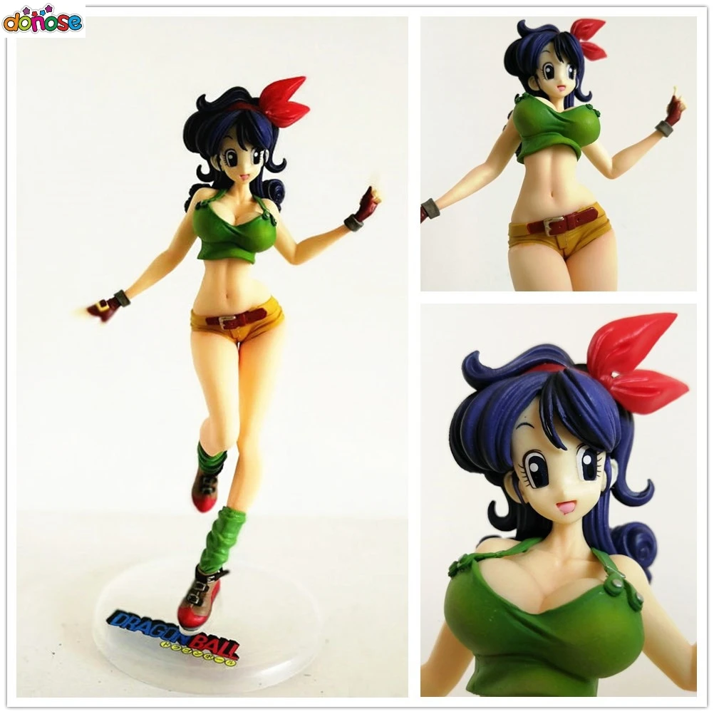 18cm Anime Dragon Ball Gals Lunch Black Hair Ver. SexyPVC Action Figure Collection Model Kids Toy Doll