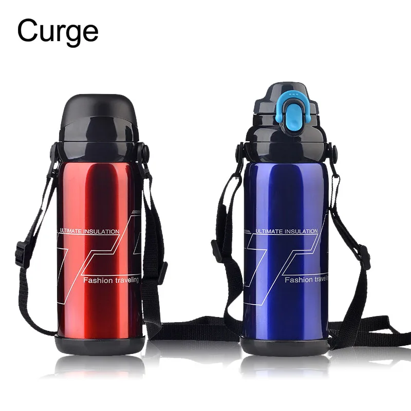 

CURGE 800ML 304 Stainless steel Double Walled Insulated Thermos Cup Vacuum Flask Leak Proof Seal Travel Drink Water Bottle