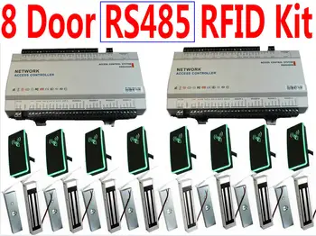 8 Door Project use RS485 line 1,200 meter Access Controller System RFID EM Access Reader 2 RS485 Four Door Controller panel kit 
8 Door Project use RS485 line 1,200 meter Access Controller System RFID EM Access Reader 2 RS485 Four Door Controller panel kit