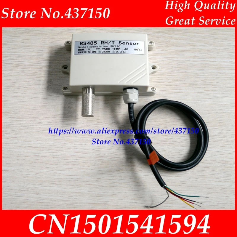 RS485 temperature and humidity transmitter MODBUS temperature and humidity sensor SHT30 SHT31 with LED display
RS485 temperature and humidity transmitter MODBUS temperature and humidity sensor SHT30 SHT31 with LED display