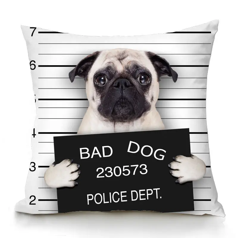 Cute Doggy Pug Dog Bad Dog Cushion Cover Christmas Gift for Kids Boys Girls Hall Sofa Docorative Cushion Case Throw Pillowcase
Cute Doggy Pug Dog Bad Dog Cushion Cover Christmas Gift for Kids Boys Girls Hall Sofa Docorative Cushion Case Throw Pillowcase