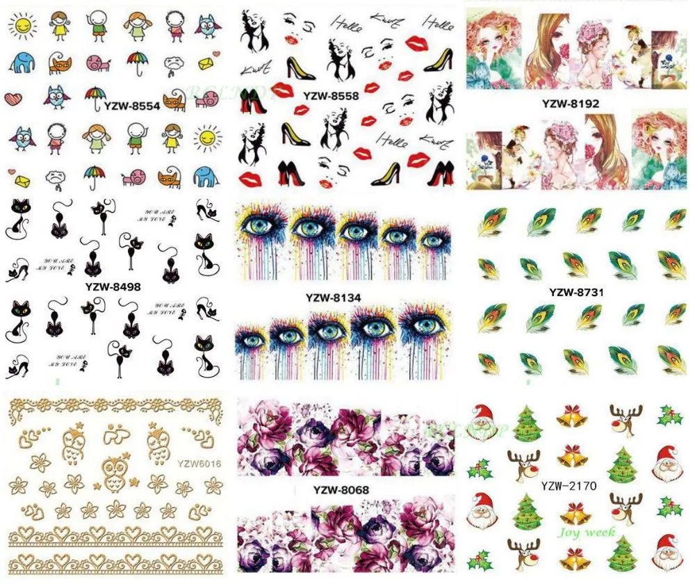 Water sticker for nail art decoration slider gold owl peacock feather cat elephant sun design decal lacquer accessoires
Water sticker for nail art decoration slider gold owl peacock feather cat elephant sun design decal lacquer accessoires