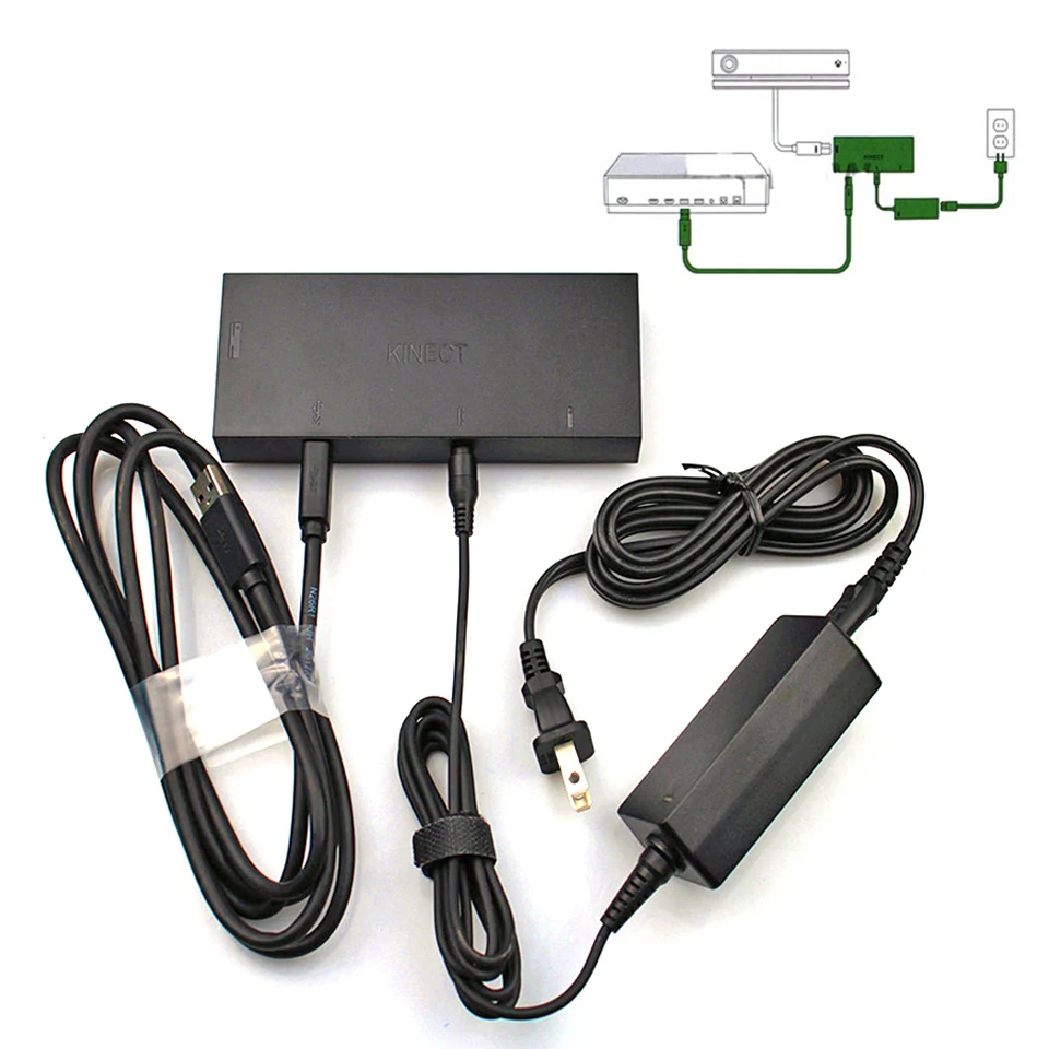 Version 2.0 Kinect AC Adapter Power Supply for XBox One S/XBox One X/Windoes PCS 8 8.1 10 XBOX ONE Slim/X Kinect Adaptor
Version 2.0 Kinect AC Adapter Power Supply for XBox One S/XBox One X/Windoes PCS 8 8.1 10 XBOX ONE Slim/X Kinect Adaptor