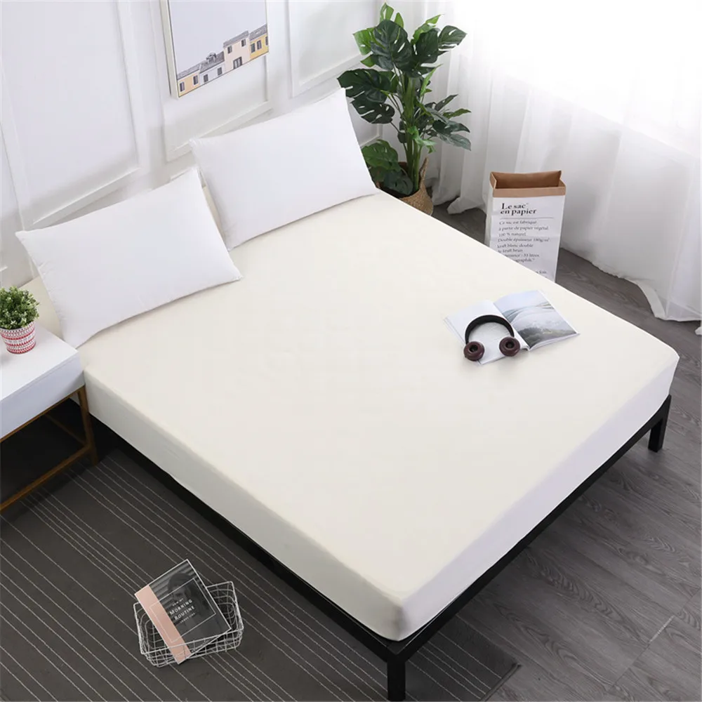 Waterproof Mattress Cover Solid Soft Fitted Sheet with Elastic Band High Quality Mattress Protector Cover Air-Permeable
Waterproof Mattress Cover Solid Soft Fitted Sheet with Elastic Band High Quality Mattress Protector Cover Air-Permeable