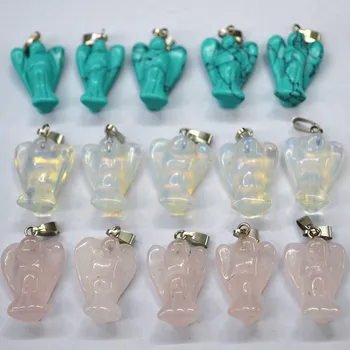 New 2018 Best Selling Fashion Carved only Colour natural Stone Angel Charms Pendants for Necklace making 12pcs Wholesale lots
New 2018 Best Selling Fashion Carved only Colour natural Stone Angel Charms Pendants for Necklace making 12pcs Wholesale lots