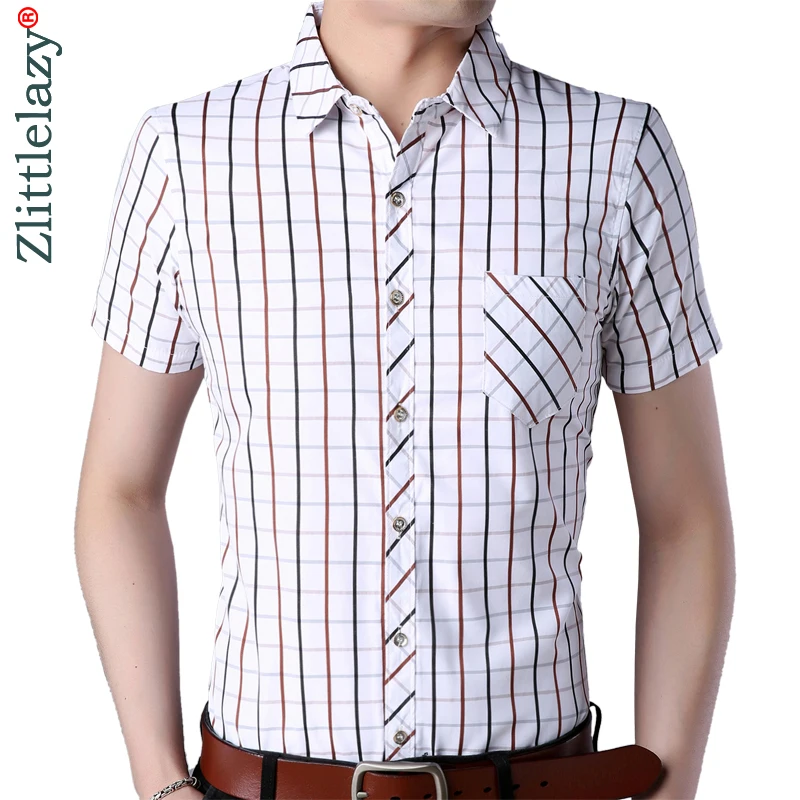 2019 casual pocket shirt men male clothes social dress fashions short sleeve slim fit plaid mens shirts streetwear camisa 7689
2019 casual pocket shirt men male clothes social dress fashions short sleeve slim fit plaid mens shirts streetwear camisa 7689