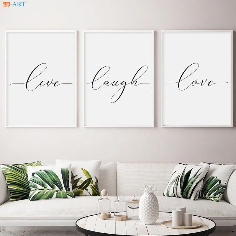 live laugh love canvas