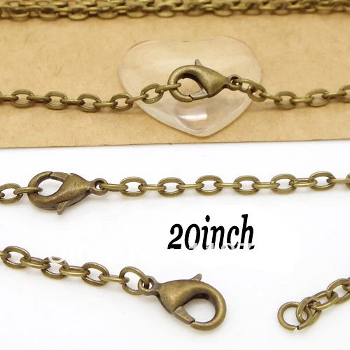 Free shipping 100pcs 2x3mm Bronze Tone Metal Rolo jewelry chain necklace with lobster clasp for Pendant 20''L
Free shipping 100pcs 2x3mm Bronze Tone Metal Rolo jewelry chain necklace with lobster clasp for Pendant 20''L