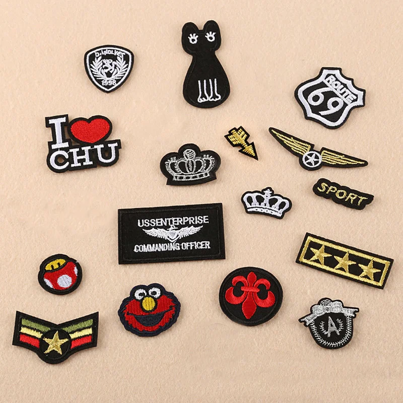 1pc Sport Cat Military Chapter Arrow Crown Embroidery Patches for Clothing Iron on Clothes Jeans Appliques Badge Stripe Sticker
1pc Sport Cat Military Chapter Arrow Crown Embroidery Patches for Clothing Iron on Clothes Jeans Appliques Badge Stripe Sticker