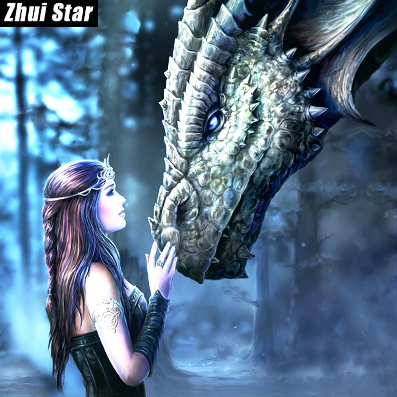 Full Square Diamond 5D DIY Diamond Painting "Princess & Dragon" 3D Embroidery Cross Stitch Rhinestone Mosaic Painting Decor BK
Full Square Diamond 5D DIY Diamond Painting "Princess & Dragon" 3D Embroidery Cross Stitch Rhinestone Mosaic Painting Decor BK