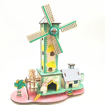Laser Cutting 3D Wooden Puzzle Jigsaw Construction Country Garden DIY Manual Assembly Kids Educational Wooden Toys for Children
Laser Cutting 3D Wooden Puzzle Jigsaw Construction Country Garden DIY Manual Assembly Kids Educational Wooden Toys for Children