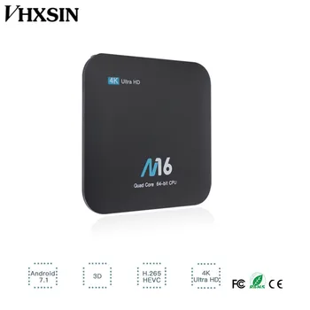 VHXSIN 2 Pcs/lot m16 Android 7.1 Amlogic S905X Quad-core TV Box Smart UHD 4K Media Player 1GB RAM
VHXSIN 2 Pcs/lot m16 Android 7.1 Amlogic S905X Quad-core TV Box Smart UHD 4K Media Player 1GB RAM