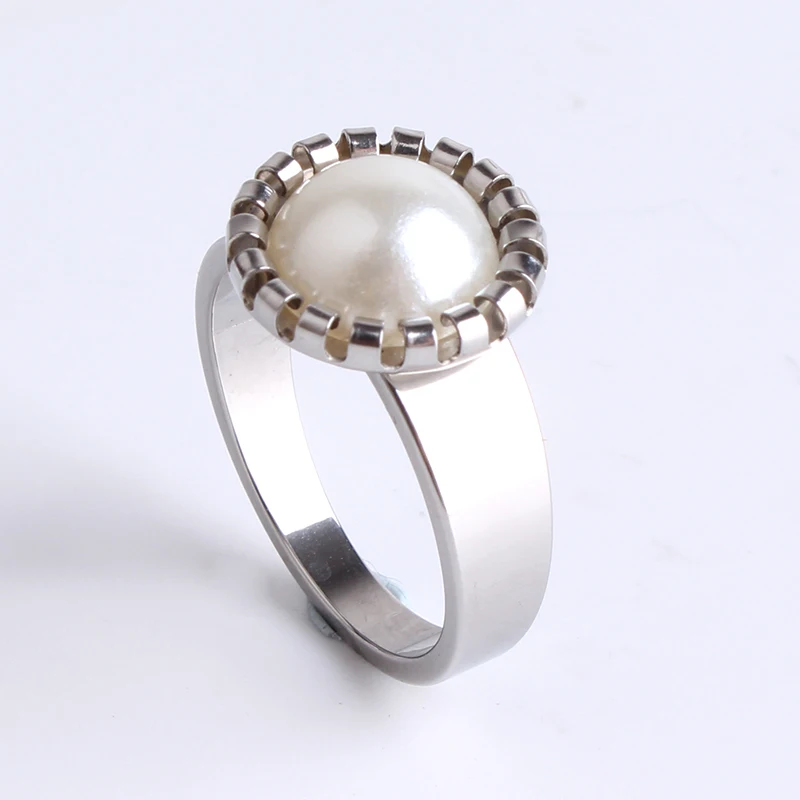 free shipping Silver Disc imitation pearl 316L Stainless Steel finger rings for women wholesale
free shipping Silver Disc imitation pearl 316L Stainless Steel finger rings for women wholesale