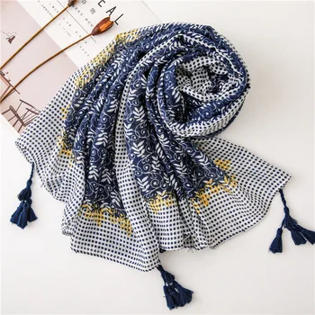 KYQIAO women Chinese style ethnic design long dark blue print hijab scarf hijab scarf Pashminas Sjaal Muslim Hijab Snood
KYQIAO women Chinese style ethnic design long dark blue print hijab scarf hijab scarf Pashminas Sjaal Muslim Hijab Snood