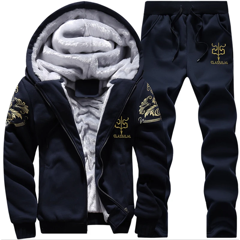 Winter Hooded Men 2019 Casual Warm Mens hoodies pant set Sweatshirts Male Thick Jacket Embroidery designer Moleton Masculino
Winter Hooded Men 2019 Casual Warm Mens hoodies pant set Sweatshirts Male Thick Jacket Embroidery designer Moleton Masculino
