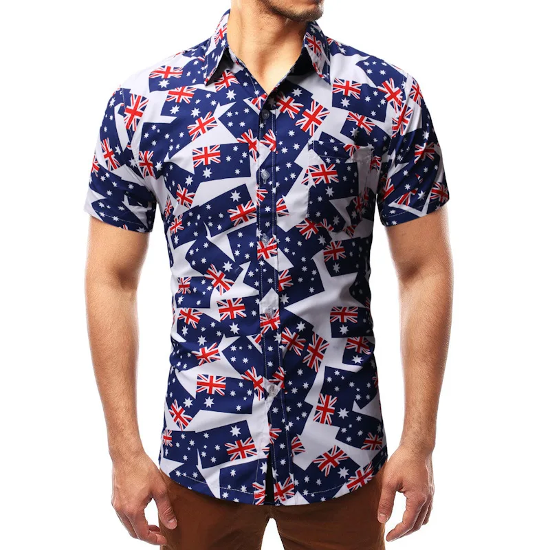New 2019 The Men s fashion flag printing thin lining MC33 short sleeved shirt gentleman youth boom flowers
New 2019 The Men s fashion flag printing thin lining MC33 short sleeved shirt gentleman youth boom flowers
