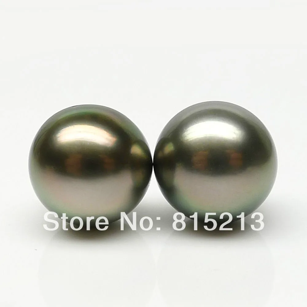 wb00397 HIGH LUSTER!!2PS GREEN ROUND 10-11MM LOOSE NATURAL TAHITIAN PEARL EARRINGS
wb00397 HIGH LUSTER!!2PS GREEN ROUND 10-11MM LOOSE NATURAL TAHITIAN PEARL EARRINGS