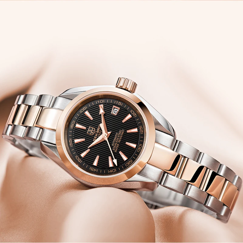 2019 Luxury Automatic Mechanical Women Watches Dress Rose Gold Clock Stainless Steel Date Business Lady Watch relogio feminino
2019 Luxury Automatic Mechanical Women Watches Dress Rose Gold Clock Stainless Steel Date Business Lady Watch relogio feminino