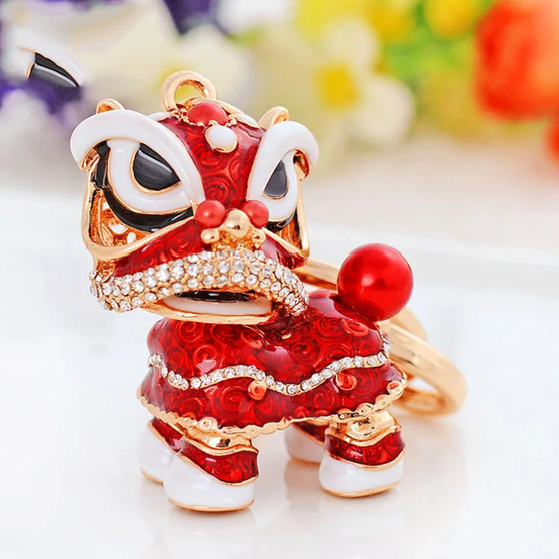 9 Color Enameled Crystal Chinese Dancing Lion Keychain Car Key Chain Key Ring Key Holder Bag Charm Accessories Trinket Chaveiro
9 Color Enameled Crystal Chinese Dancing Lion Keychain Car Key Chain Key Ring Key Holder Bag Charm Accessories Trinket Chaveiro